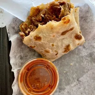 *Red Chile Carne Asada Burrito