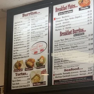 Updated Menu