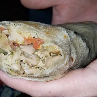 Pollo asada burrito