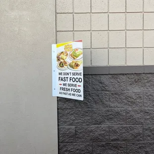 Warning sign of how slow they are...