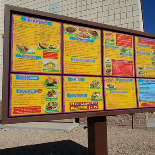 Drive thru menu, might come in handy since you have to order in a different area with no menu