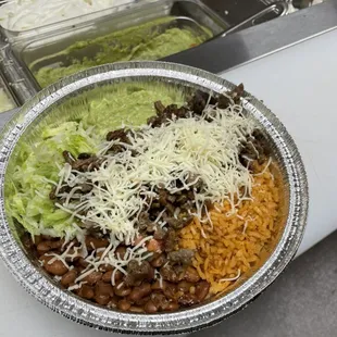 Carne asada protein bowl