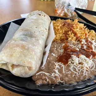 Diablo shrimp burrito