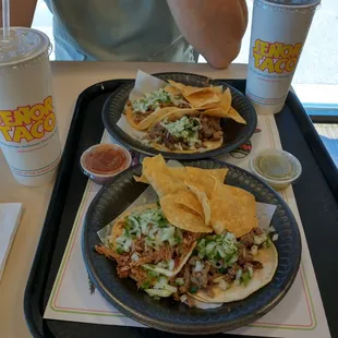 Hubby and I went there for Taco Tuesday. We had two street  tacos each, carne asada and carnitas.