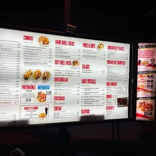 Drive Thru Menu Board (May 2023)