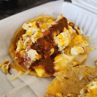 Bacon and Eggs Breakfast Tacos