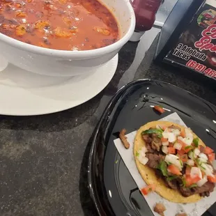 Menudo &amp; Carne Asada Taco