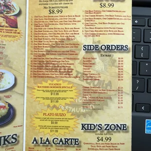 soups and chowder, menu
