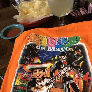 They gave us free Coco shirts for Cinco De Mayo!