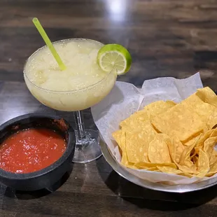 Delicious margarita's!! Needs more heat, more spice, I'm from Texas &amp; we love spicy foods
