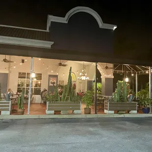 Outside eating area