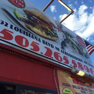 a sign for a restaurant