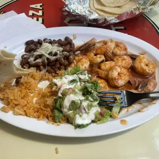 Camarones a la diabla - very spicy shrimp