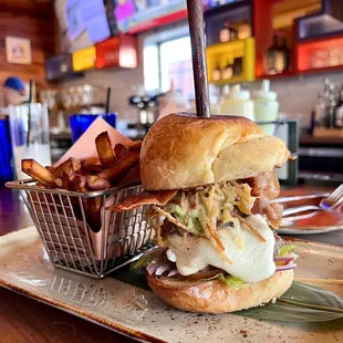 Hamburguesa Calle el Hambre - Good but pobably least favorite thing I've ordered so far and definitely overpriced too.