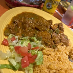 Pork with nopales. Freakin fresh nopales. Not the jar nopales