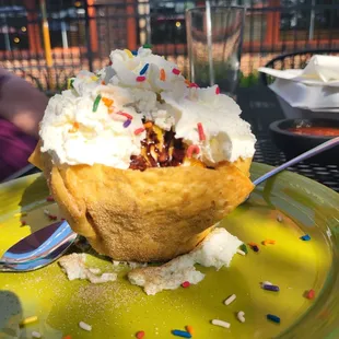 Fried ice cream that wasn't fried
