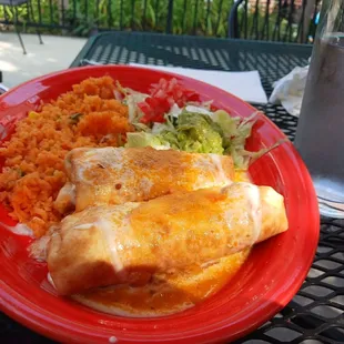Seafood chimichangas