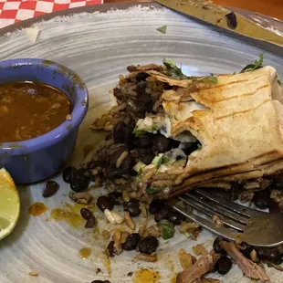 Birria Burrito  -- TERRIBLE   -- No cheese