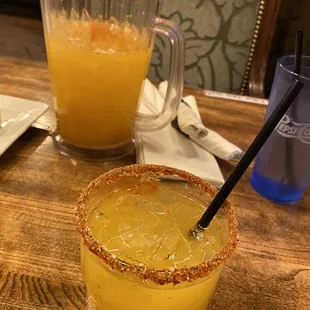 Mango margarita with tajin