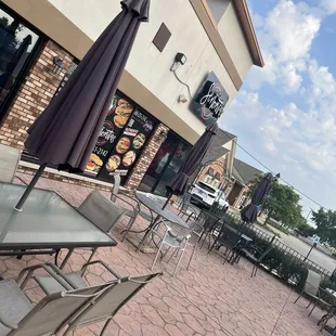 outside