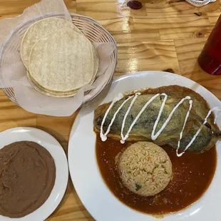 Chile Rellenos Platter was absolutely delicious!