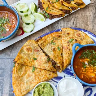 Birria-Dilla and Birria Tacos