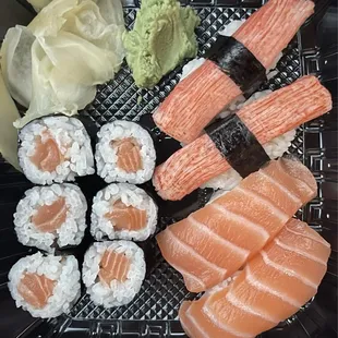 Kani Nigiri, Sake Nigiri, and Salmon Maki
