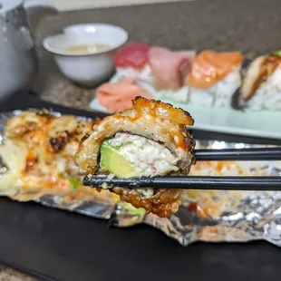 sushi and sashimi, food, sashimi, sushi