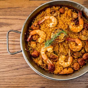paella, food