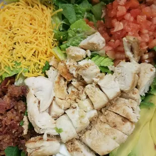 Cobb salad with grilled chicken