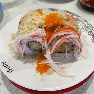 a plate of sushi