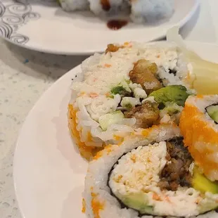 Volcano Roll and something else lol