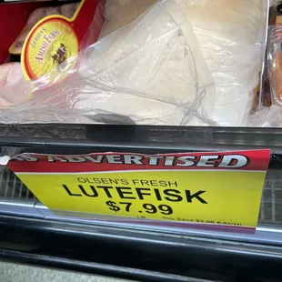 They currently carry lutefisk! (And lefse too)