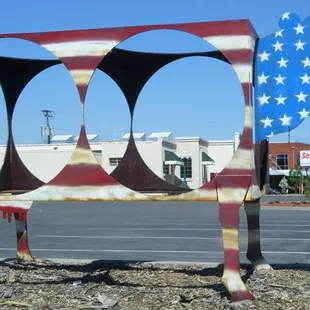 The famous cow statue at Sentyrz!