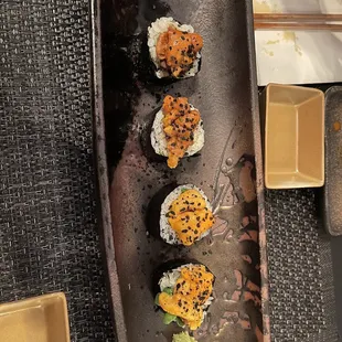 Blackened Marinated Toro Roll w. Uni