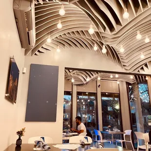 the interior of the restaurant