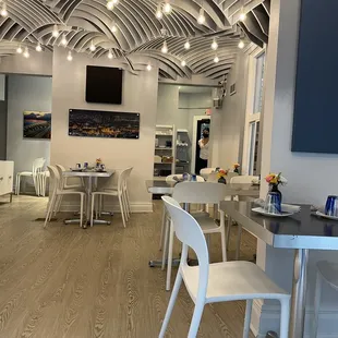 the interior of the restaurant