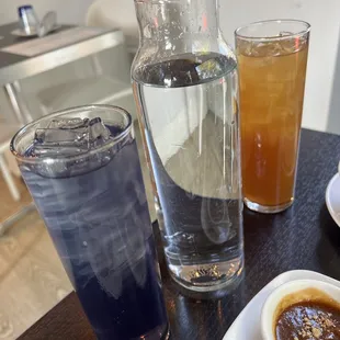 Lemongrass Blue Tea and Ginger Tea