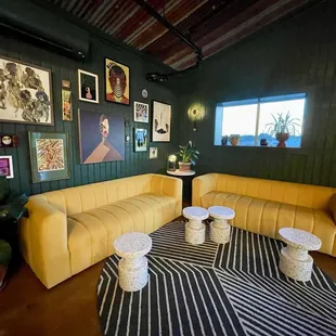 Lounge area opposite the bar