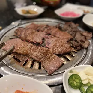 a variety of food on a table