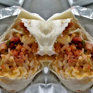 Another shot of spicy pork burrito