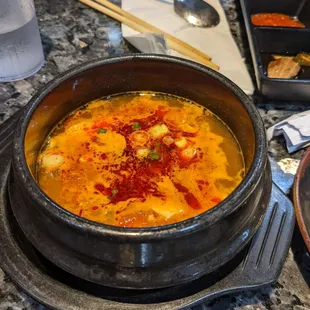 Spicy tofu soup