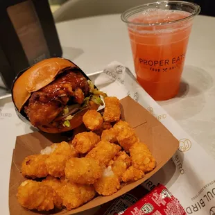 Aria's Proper Eats food hall. $36.65 w/ $5 incl fr Seoul Bird: Sig Seoul Chkn combo (Dec 2023)