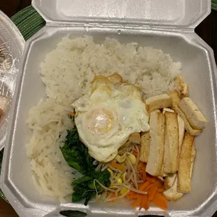 Tofu bibimbap