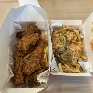 Fried Chicken + Large Bulgogi Kimchi Cheese Fries