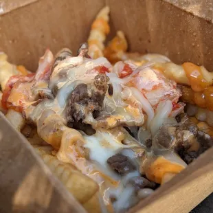 Kimchi cheese fries