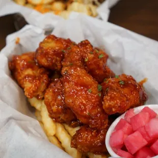 Sauced Chicken Wing Combo - IG: @nelson_eats