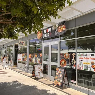 Facade of the restaurant