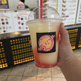 Strawberry frozen lemonade