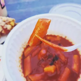 Mouth watering spicy tteokbokki